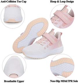 img 3 attached to 👟 RUMPRA Girls' Lightweight Breathable Athletic Sneakers: Comfortable and Stylish Footwear