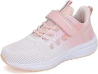 👟 rumpra girls' lightweight breathable athletic sneakers: comfortable and stylish footwear logo