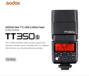 img 3 attached to 📸 Godox Thinklite TTL TT350S Mini Camera Flash with High Speed 1/8000s GN36 for Sony Alpha Mirrorless DSLR Cameras A77II A6000 A6500 RX10 Series