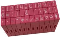 🔤 pink and main curvy girl font symbols stamp set - number & symbols pegz (36-piece) logo