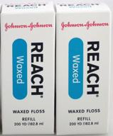 🦷 j&amp;j floss refill 200 yd. - waxed (2 pack): superior dental floss for effective oral hygiene logo