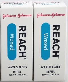 img 2 attached to 🦷 J&amp;J Floss Refill 200 Yd. - Waxed (2 Pack): Superior Dental Floss for Effective Oral Hygiene