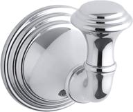 kohler k-10555-cp devonshire robe hook: sleek polished chrome finish for stylish bathroom organization logo