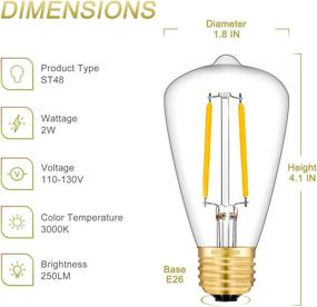 img 3 attached to The Ultimate Vintage Dimmable Filament: Introducing AOMRYOM Equivalent