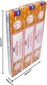 img 1 attached to 🕉️ Pack of 3 Satya Sai Baba Nag Champa Sandalwood Incense Sticks Boxes, 15gms Each | Handrolled in India | Aromatic Natural Fragrance for Prayers, Meditation, Yoga, Peace, and Positivity