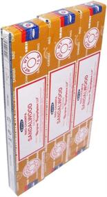 img 2 attached to 🕉️ Pack of 3 Satya Sai Baba Nag Champa Sandalwood Incense Sticks Boxes, 15gms Each | Handrolled in India | Aromatic Natural Fragrance for Prayers, Meditation, Yoga, Peace, and Positivity