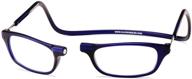 👓 frosted matte blue clic magnetic reading glasses logo