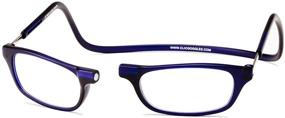 img 1 attached to 👓 Frosted Matte Blue Clic Magnetic Reading Glasses