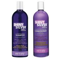 💜 one 'n only shiny silver conditioner 33.8 logo