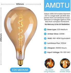 img 1 attached to 💡 Dimmable Oversized Decorative Lighting