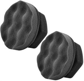 img 1 attached to 🚀 IPELY 2 Pack Large Tire Shine Applicator Pad - Durable & Reusable Hex-Grip Dressing Pad for Tire Shine Application