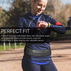 img 2 attached to Trimaflex Running Belt: Stay Connected and Hands-Free on your Runs with this Water-Resistant Phone Holder and Workout Waist Fanny Pack