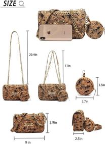 img 3 attached to Crossbody Shoulder Designer Handbags Underarm Women's Handbags & Wallets for Crossbody Bags