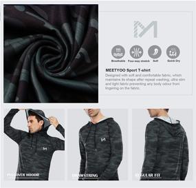 img 2 attached to MEETYOO Athletic Workout Lightweight Sweatshirts Men's Clothing in Active