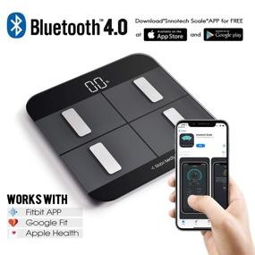 img 1 attached to 📊 Innotech Body Fat Scale: Smart Bluetooth Digital Bathroom Scales for Weight and Body Composition BMI Analyzer – Compatible with Fitbit, Apple Health & Google Fit