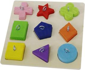 img 2 attached to Enhance Cognitive Skills with Rypet Bird Intelligence Training Toy - Educational Wooden Block Puzzle for Small and Medium Parrots and Birds