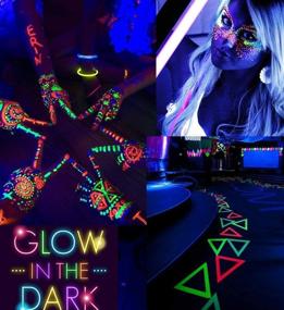 img 1 attached to 🔦 Enhance Glow in the Dark Fun with UV LED Black Light Bulbs - 2 Pack A19 E26 8W, UVA Level 385-400nm, Ideal for Parties, Body Paint, Fluorescent Posters & Pet Stains