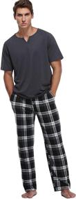 img 2 attached to Vlazom Sleepwear Men's Pajama Sleeve Loungewear