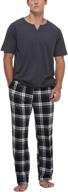 vlazom sleepwear men's pajama sleeve loungewear logo