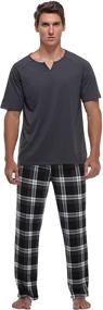 img 3 attached to Vlazom Sleepwear Men's Pajama Sleeve Loungewear