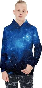 img 3 attached to 👕 Belovecol Patterned Hoodies for Boys - Fashionable Pullover Sweatshirts in Boys' Clothing