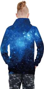 img 2 attached to 👕 Belovecol Patterned Hoodies for Boys - Fashionable Pullover Sweatshirts in Boys' Clothing