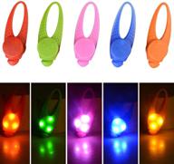 enhanced safety for your pet: 5-pack led light up dog collar lights logo