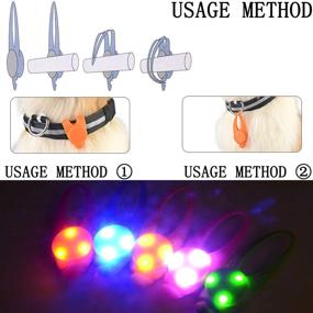 img 1 attached to Enhanced Safety for your Pet: 5-Pack LED Light Up Dog Collar Lights