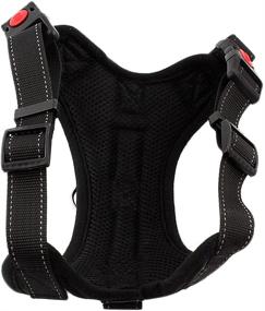 img 3 attached to 🐾 Reflective Adjustable Dog Safety Harness with Leash Set - Heavy Duty No-Pull Breathable Padded Vest with Handle for Training and Walking Small Medium Large Dogs