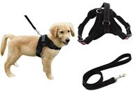 🐾 reflective adjustable dog safety harness with leash set - heavy duty no-pull breathable padded vest with handle for training and walking small medium large dogs logo