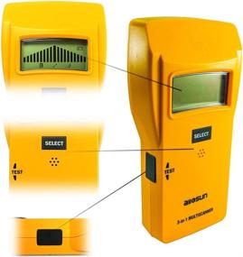 img 4 attached to 🔍 Yellow Handheld Wood Edge Finding Stud Finder: Wireless Metal Detector, AC Electrical Wire Scanner, 3-in-1 LCD Display, Sound Warning, Auto Power Off