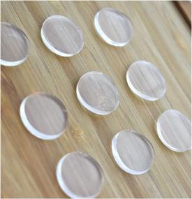img 3 attached to 20-Count Clear Glass Table Top Bumpers: Ultra-Soft & Non-Adhesive | 3mm Thick Glass Spacer