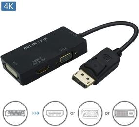 img 3 attached to Gold Plated 🔌 Rectangle DisplayPort Adapter Converter