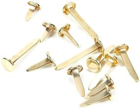 img 1 attached to 📎 Juvale Mini Brads Fasteners: 5 Assorted Sizes in Gold (500 Pieces) - The Perfect Crafting Essential!