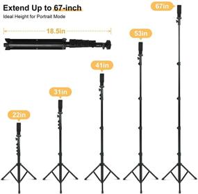 img 3 attached to 📷 Maxztill 67-Inch Phone Tripod & Selfie Stick Combo, Extendable Tripod Stand with Wireless Bluetooth Remote, Heavy-Duty Aluminum, Lightweight, Compatible with iPhone, Android, GoPro, and More