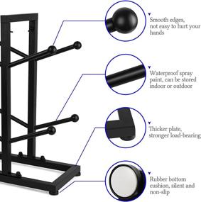 img 2 attached to Fitlyiee 2-Layer Dual-Sided Basketball Organizers with Metal Ball Storage Rack - Sports Storage Solution for Indoor and Outdoor Use