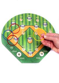 img 2 attached to 🔥 FIREBUBBLES Baseball Ring Toss Game - Fun Baseball Party Game for Kids and Boys - Addictive Men Cave Gift - Garage Fun Gaming - Old School Sports Gift