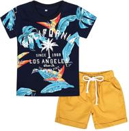 adorable tortoise print boys' clothing set by jurebecia: perfect playwear for stylish kids logo