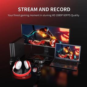 img 1 attached to 🎥 Snigo Video Capture Card: 4K HDMI Loop-Out, 1080p 60fps Recorder for Gaming/Live Streaming/Video Conference - Compatible with Nintendo Switch/PS4/Xbox One/OBS/Camera/PC