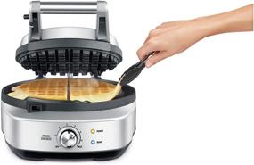 img 2 attached to Breville BWM520XL No-Mess Waffle Maker: Sleek Stainless Steel Design & Easy Cleaning