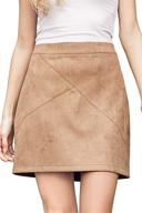 👗 stylish & comfortable bodycon leather vintage stretchy women m women's clothing and skirts logo