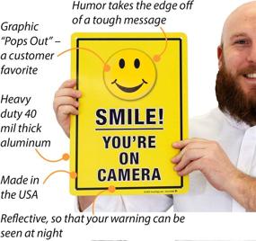 img 3 attached to 📷 Camera Surveillance Smile Sign