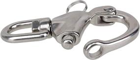 img 2 attached to 🔗 RDEXP Large Stainless Steel Snap Shackles: Durable Quick Release Swivel Bail Rigging for Ultimate Performance