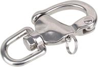 🔗 rdexp large stainless steel snap shackles: durable quick release swivel bail rigging for ultimate performance логотип