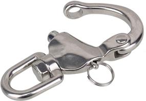 img 3 attached to 🔗 RDEXP Large Stainless Steel Snap Shackles: Durable Quick Release Swivel Bail Rigging for Ultimate Performance