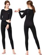 🌡️ feelvery women's heatpro thermal underwear set - ultra soft fleece lined winter base layers long johns for women logo