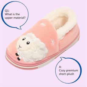 img 3 attached to 🐻 ZOGEME Boys Girls Fluffy Slippers: Cozy Animal Winter Warm Plush House Shoes for Toddlers and Kids