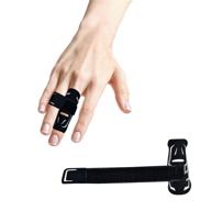 vhopmore finger splint: support brace for trigger, mallet & arthritis injuries, adjustable thumb splint for sports - m логотип