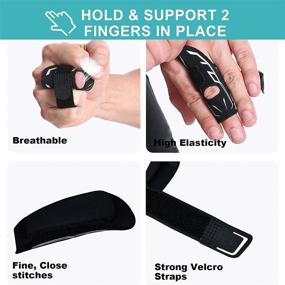 img 1 attached to VHOPMORE Finger Splint: Support Brace for Trigger, Mallet & Arthritis Injuries, Adjustable Thumb Splint for Sports - M