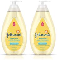 👶 johnson's hypoallergenic and paraben-free baby wash and shampoo twin pack, 2 x 27.1 fl. oz logo